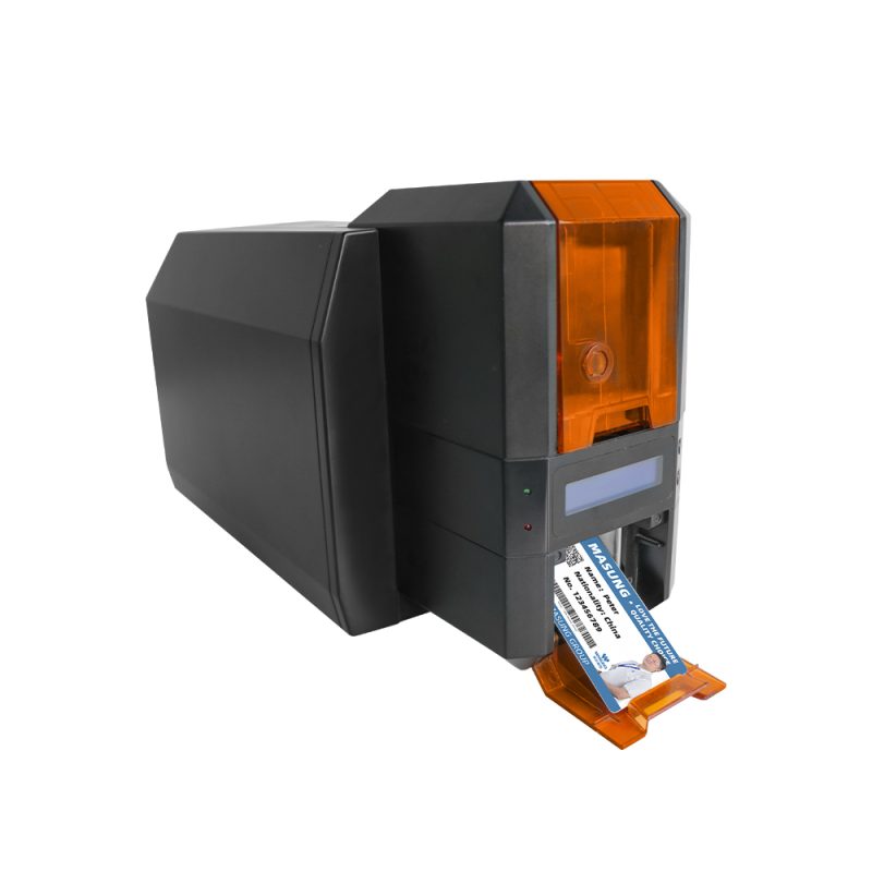 Masung MS-CH22,Impresora de tarjetas de identificación de una sola cara para imprimir tarjetas de empleados, personal, fotografías y membresías.