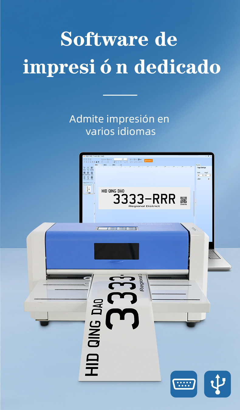 Impresora de matrículas