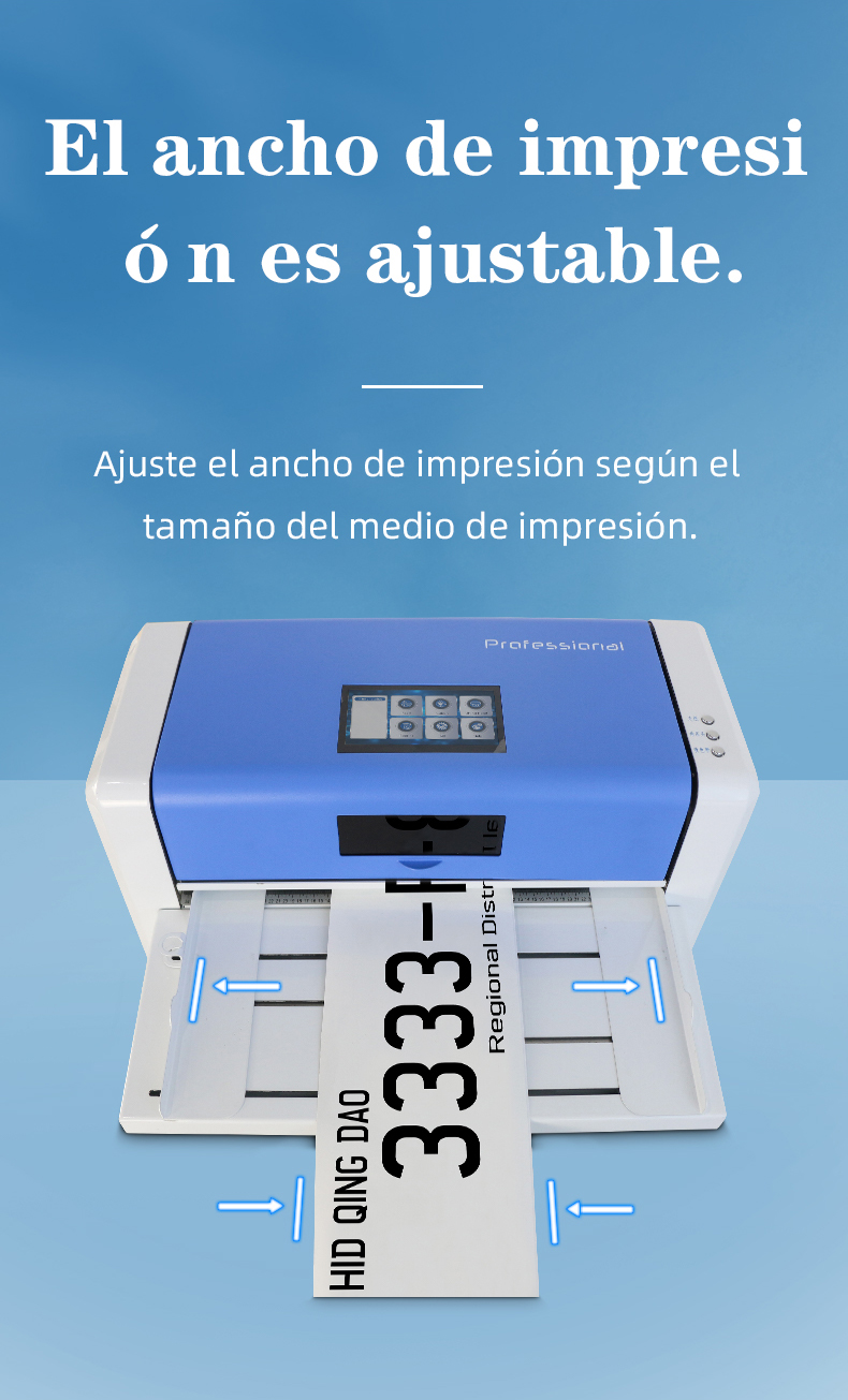 Impresora de matrículas