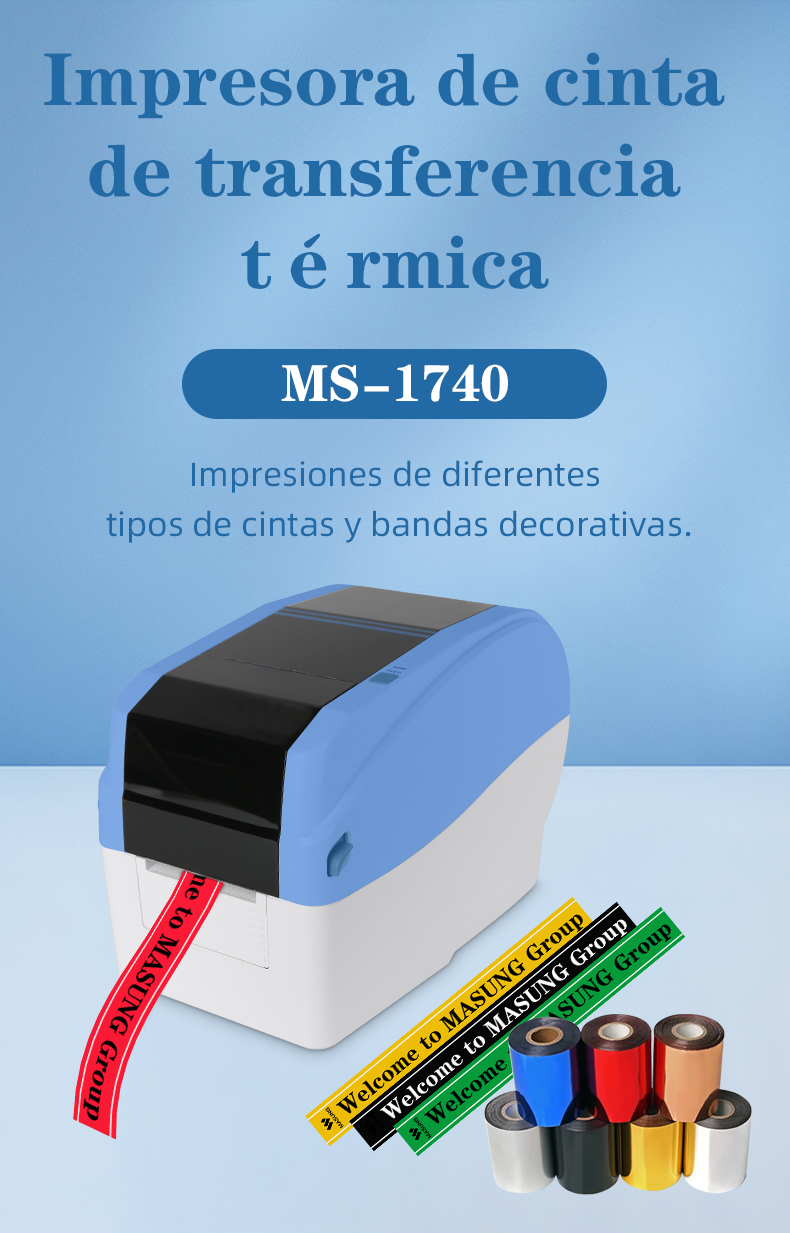 impresora de cinta de tela