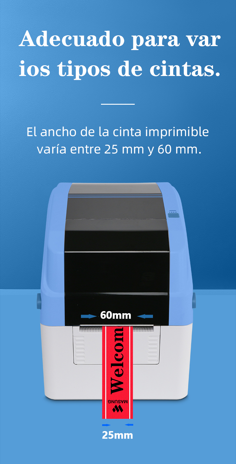 impresora de cinta de tela