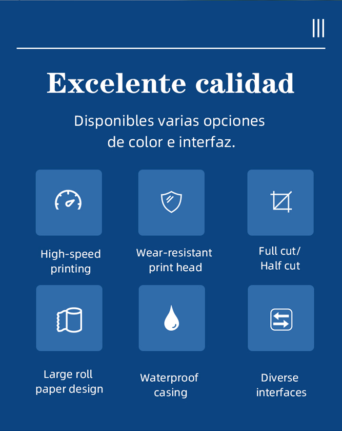 impresora de recibos térmicos