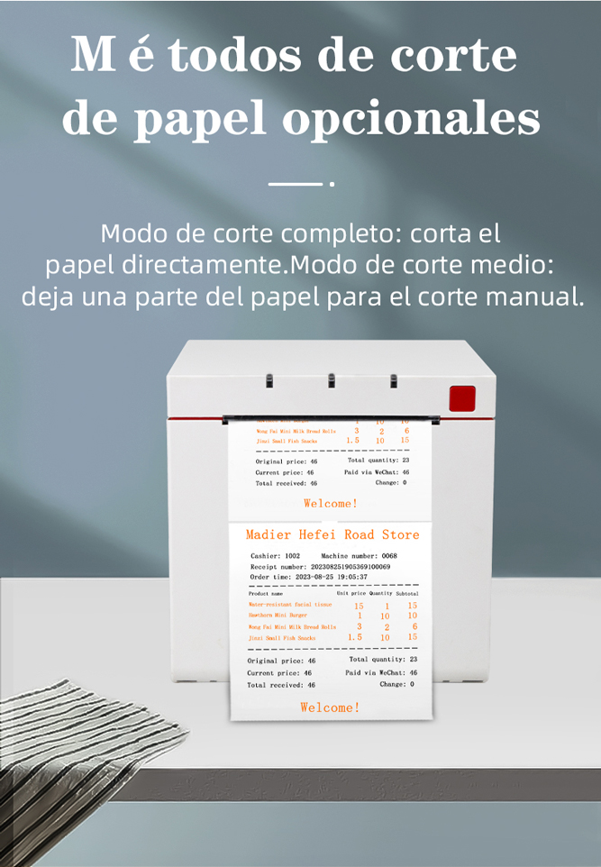 impresora de recibos térmicos