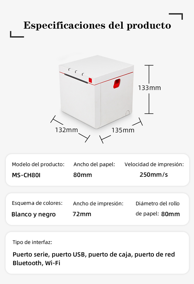 impresora de recibos térmicos